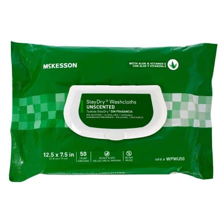 StayDry® Unscented Disposable Washcloths with Aloe