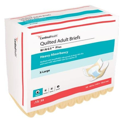 Wings™ Plus Quilted Heavy Absorbency Incontinence Brief